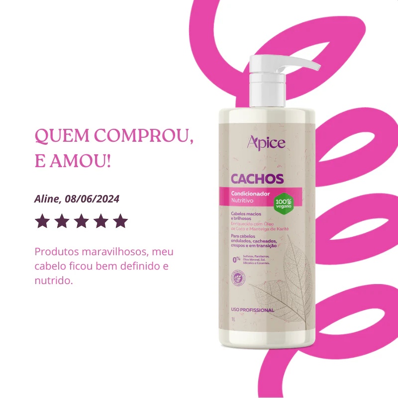 Condicionador Cachos Nutritivo 1000ml - Ação Condicionante - Image 4