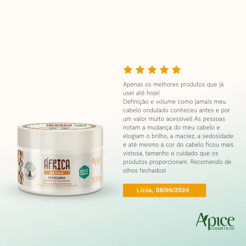 Kit África Baobá - Shampoo, Condicionador e Máscara (3 ITENS) - Image 6