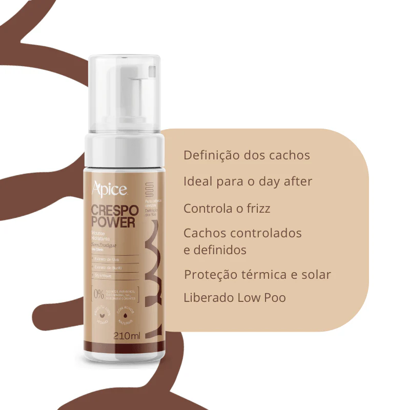 Kit Crespo Power - Co Wash, Shampoo, Condicionador, Máscara, Creme de Pentear, Gelatina, Mousse e Manteiga (8 itens) - Image 7