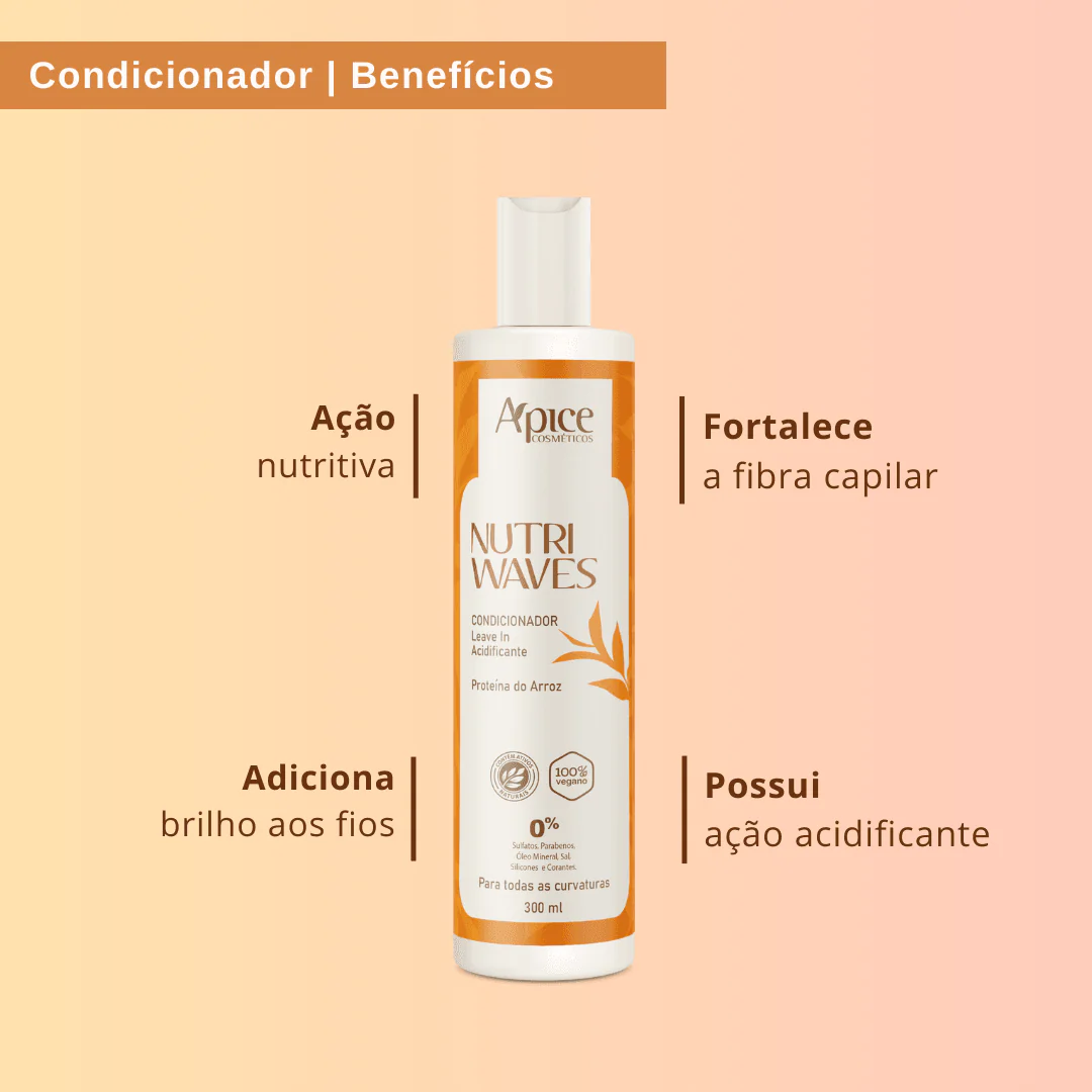 Kit Onduladas Nutri Waves Higienização - Shampoo e Condicionador (2 itens) - Image 8