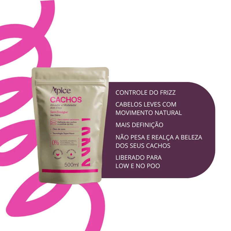 Kit Refil - Ativador e Modelador Anti-Frizz Cachos 500g (2 itens) - Image 2