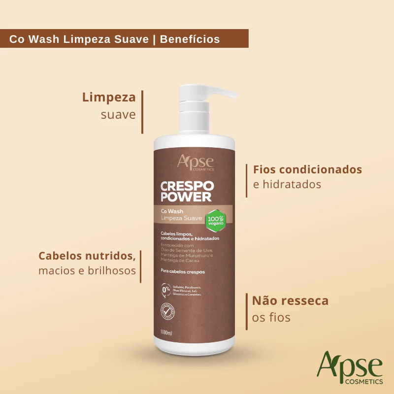 Kitão Crespo Power - Co Wash, Condicionador, Máscara e Creme de Pentear (4 ITENS) - Image 3
