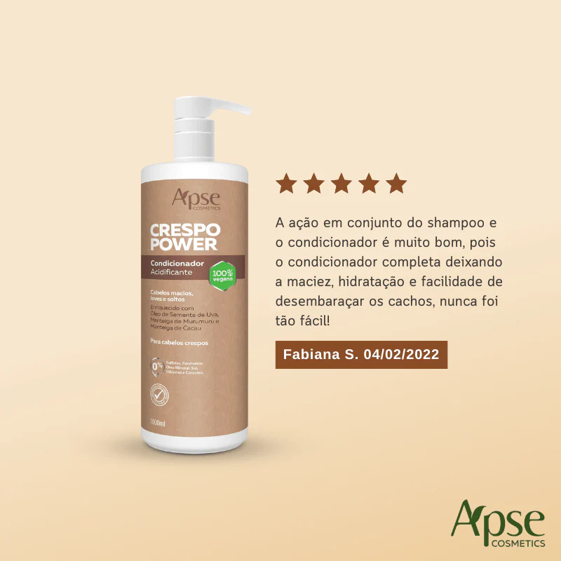 Kitão Crespo Power - Higienização + Finalização (Shampoo, Co Wash, Condicionador, Creme, Gelatina e Mousse) - 6 itens - Image 6