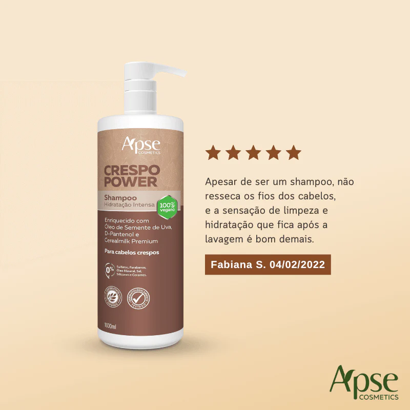 Shampoo Crespo Power Hidratação Intensa 1000 ml - Image 5
