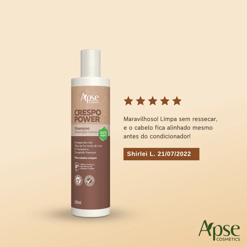 Shampoo Crespo Power Hidratação Intensa 300ml - Image 4